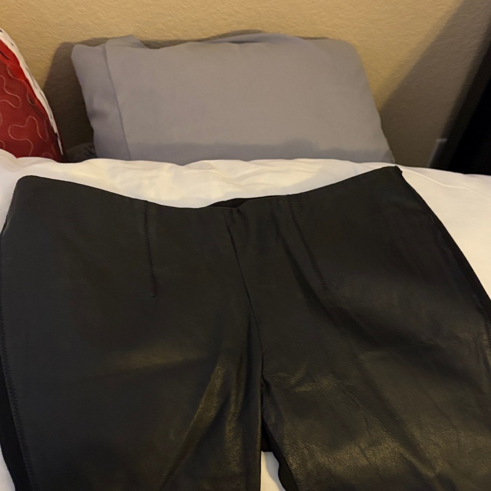 Black Faux Leather Leggings